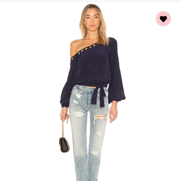 Alyssa Navy top size small. - Picture 1 of 4